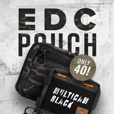 Multicam Black EDC Pouch: Drop (Only 40)