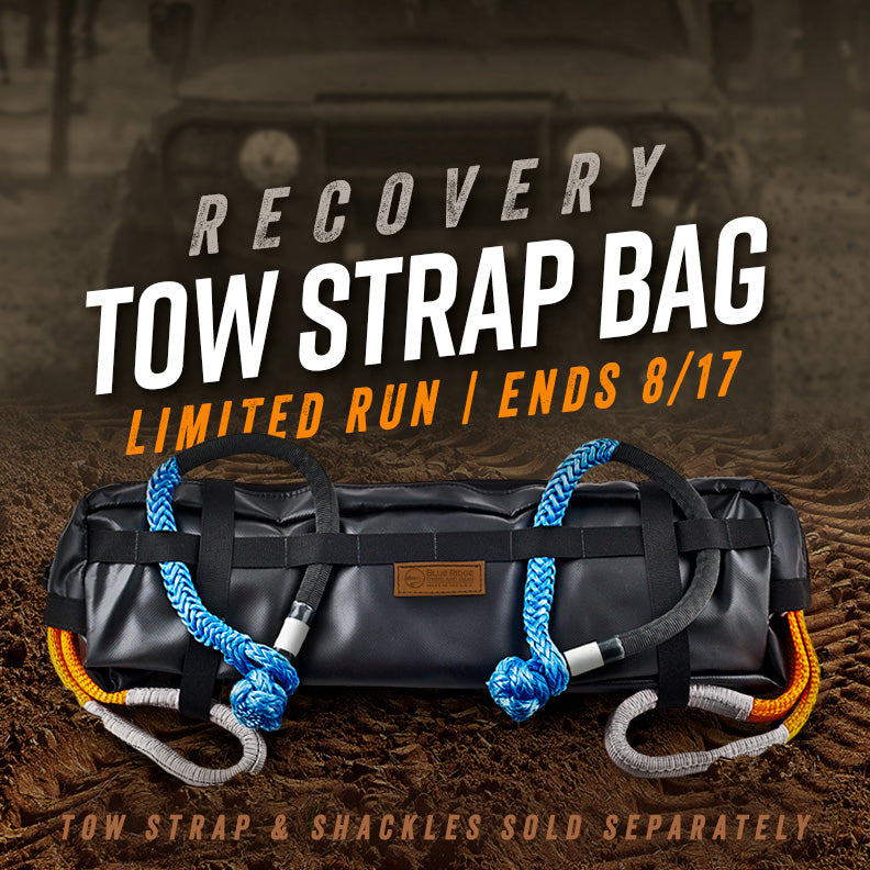 Recovery Tow Strap Bag Limited Run Ends 8/17/23 Blue Ridge Overland Gear