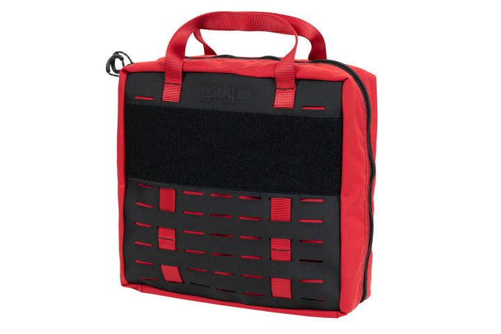 IFAK Large First Aid Bag - front, red with Triple Run MOLLE 