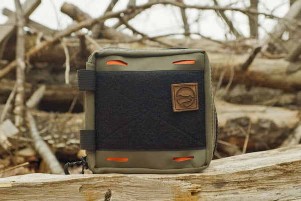 BROG EDC pouch in the woods, ready to carry your gear on any adventure