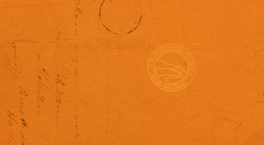 BROG logo on orange paper