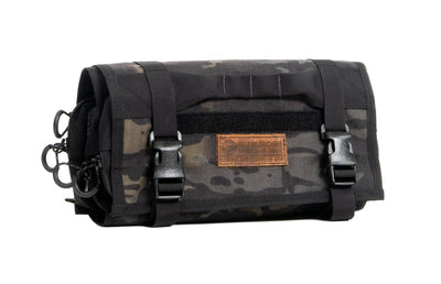 MultiCam Black Tool Pouch Roll by Blue Ridge Overland Gear - front view