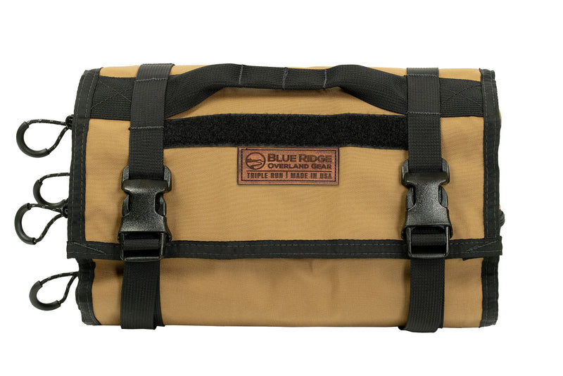 Tool Roll Pouch - Coyote, front view