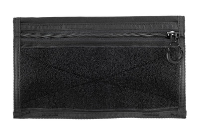 Velcro Visor Organizer (BLACK) - rear, with velcro and zipper pocket