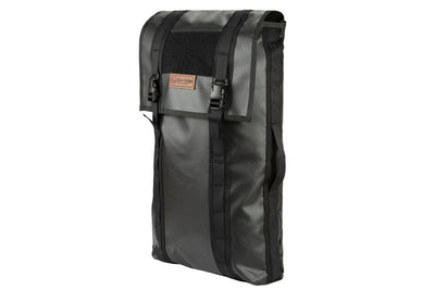 Tire Storage Bag, front view, with leather BROG tag and durable hardware
