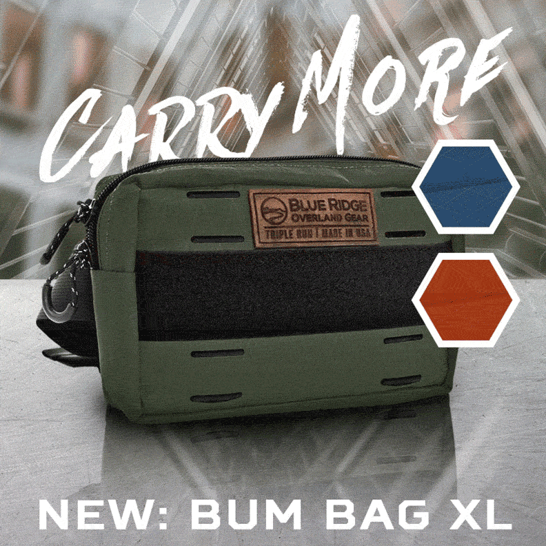 New: Bum Bag XL! – Blue Ridge Overland Gear