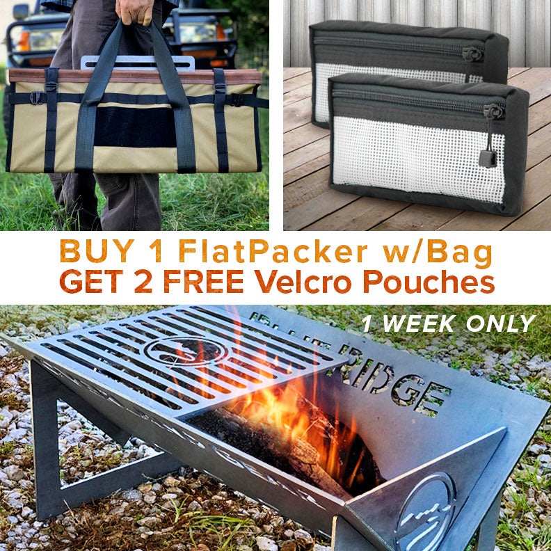 Buy 1 Firepit, Get 2 Pouches FREE (1 Week Only)