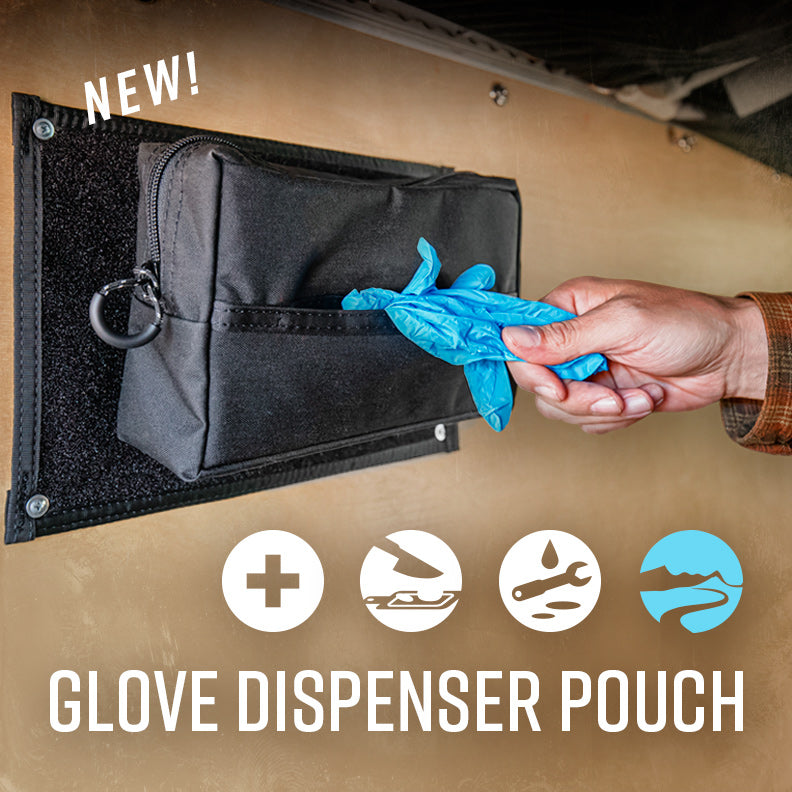 New Glove Dispenser Pouch Blue Ridge Overland Gear
