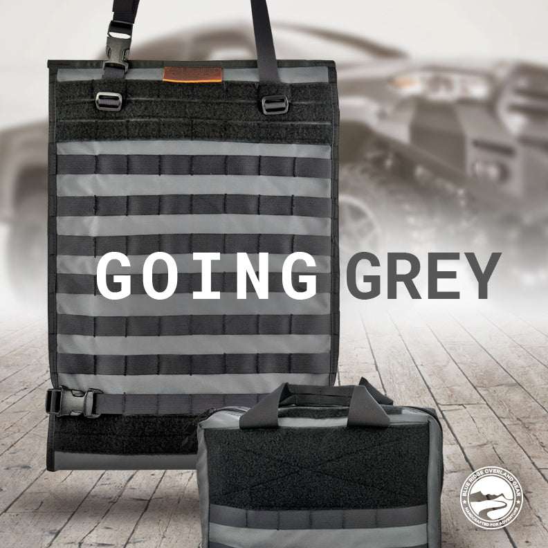 We're Going Grey! Seatback Panel and Tool Bag