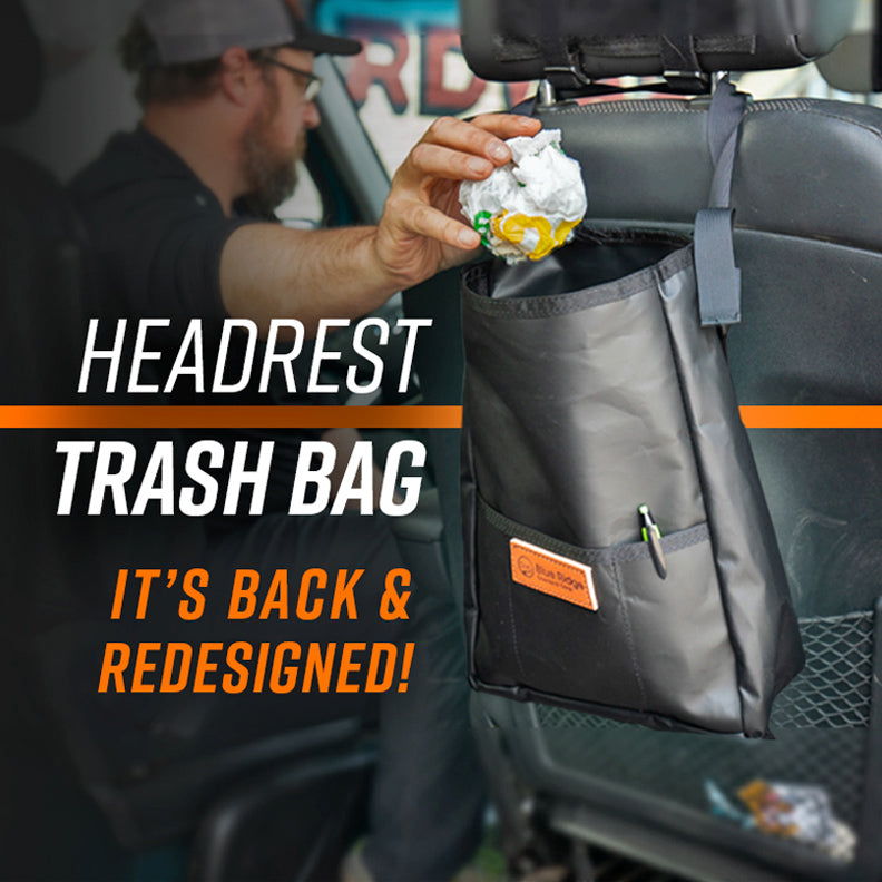 Headrest Trash Bag - it's back and newly redesigned