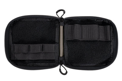 Blue Ridge Overland Gear EDC pouch, open with organizers attached inside