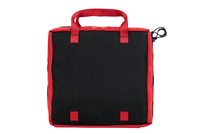 IFAK Large First Aid Bag - back, red with black 