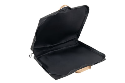 18 inch Partner Steel Stove Bag - open, black interior