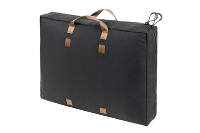 18 inch Partner Steel Stove Bag - back, with coyote straps