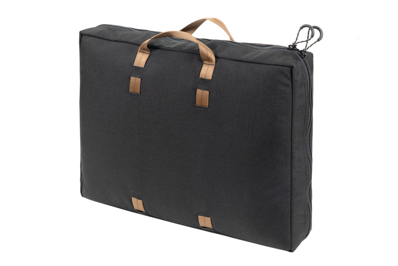 18 inch Partner Steel Stove Bag - back, with coyote straps