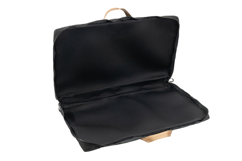 22 inch Partner Steel Stove Bag - open, black interior