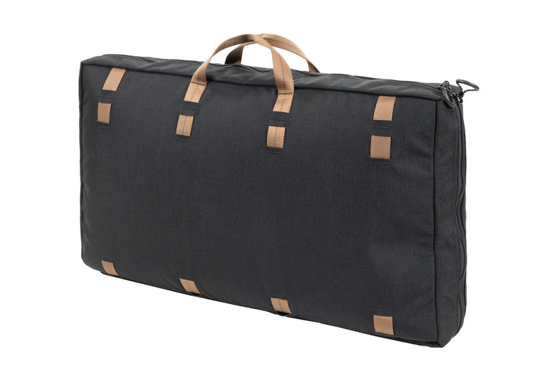 22 inch Partner Steel Stove Bag - back side with coyote straps