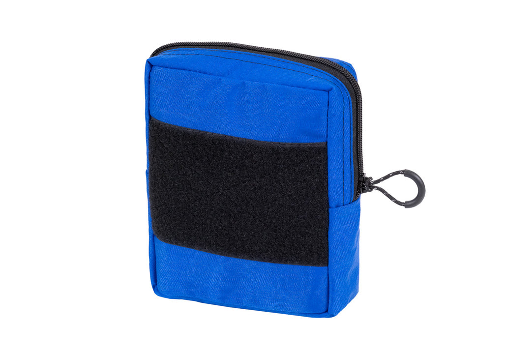 Triple Run Air Tools Kit - Velcro pouch, blue, front view with loop velcro field