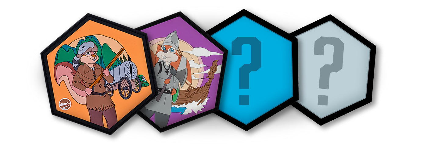 Collect the Explorer morale patches - two more to be revealed