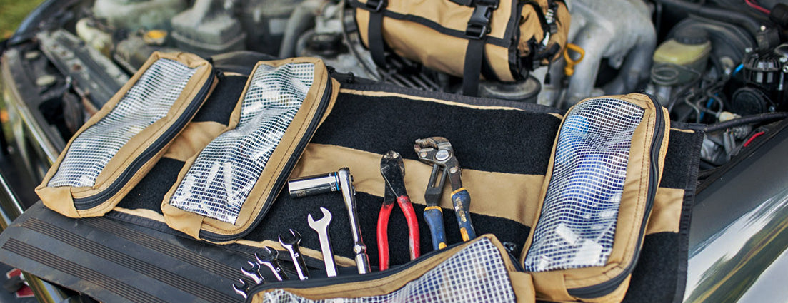 Gift Ideas for mechanics, overlanders, and tool lovers. Made in the USA modular tool bags.