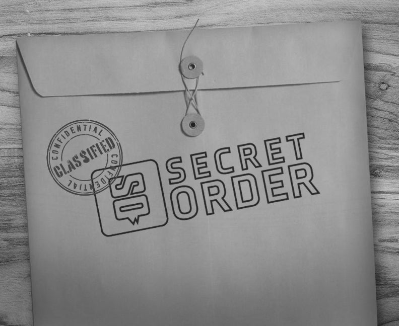 Classified Secret Order manila envelope, sealed with string