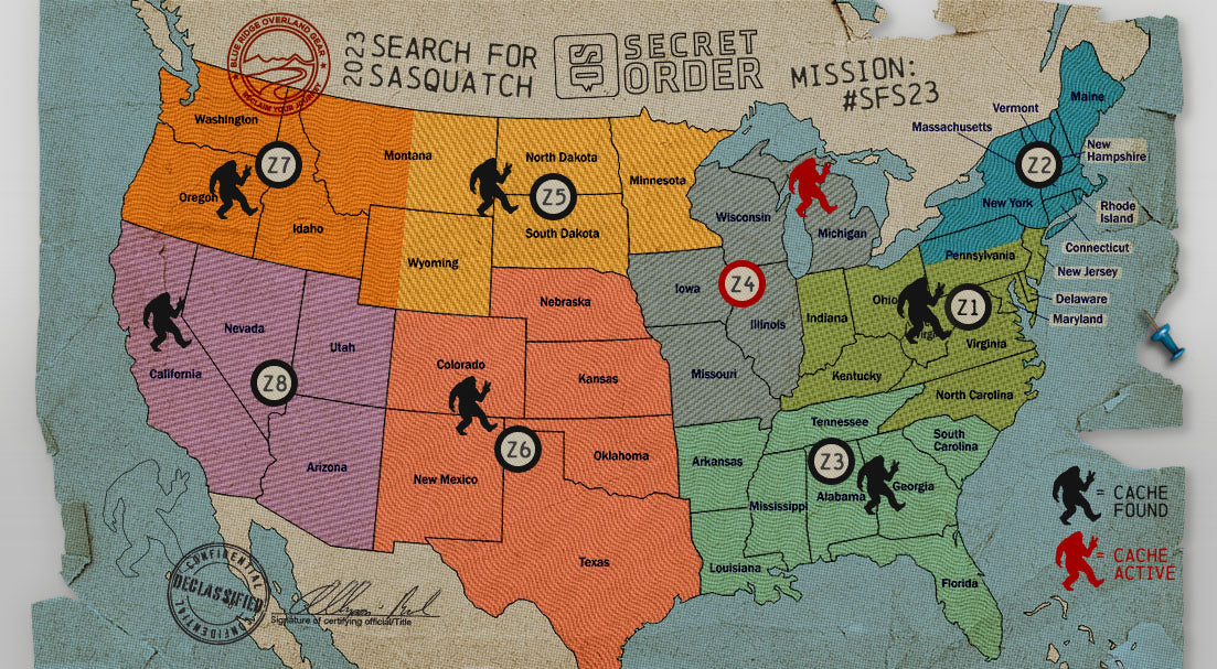 Search for Sasquatch '23 - map