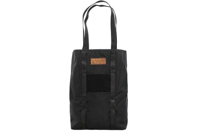 X-Pac Market Tote bag by Blue Ridge Overland Gear - black colorway, front view