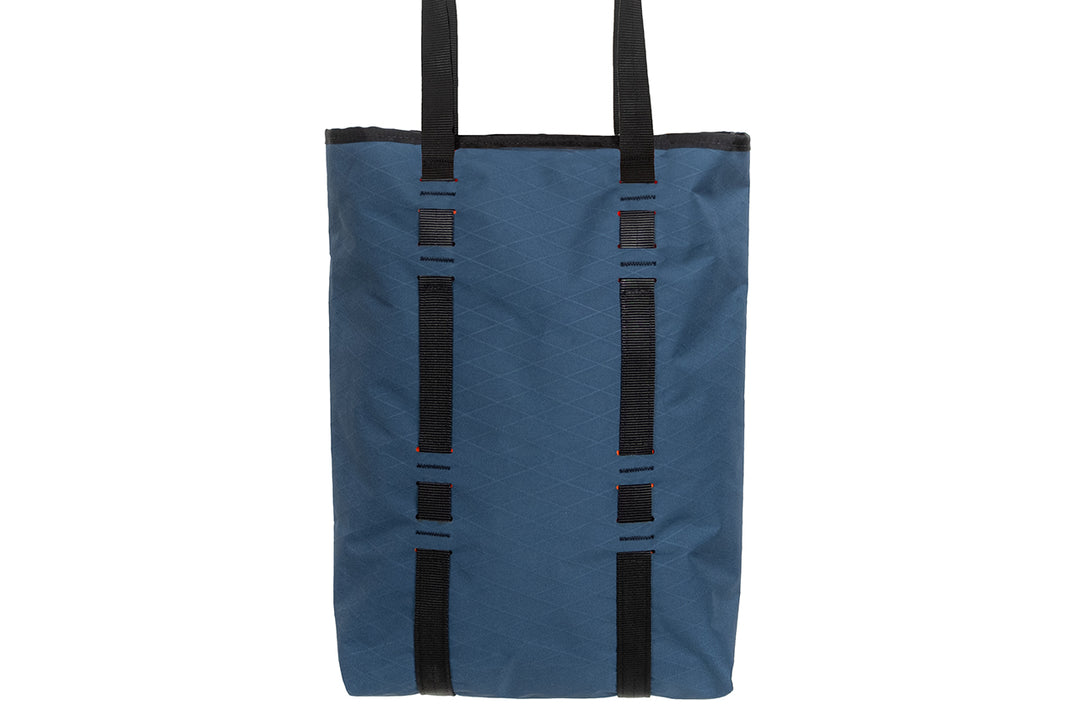 X-Pac Market Tote bag by Blue Ridge Overland Gear - black colorway, back view