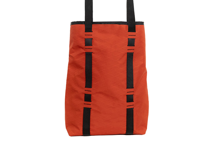 X-Pac Market Tote bag by Blue Ridge Overland Gear - orange colorway, back view