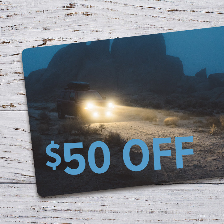 Fifty dollars off when you claim your rewards points!