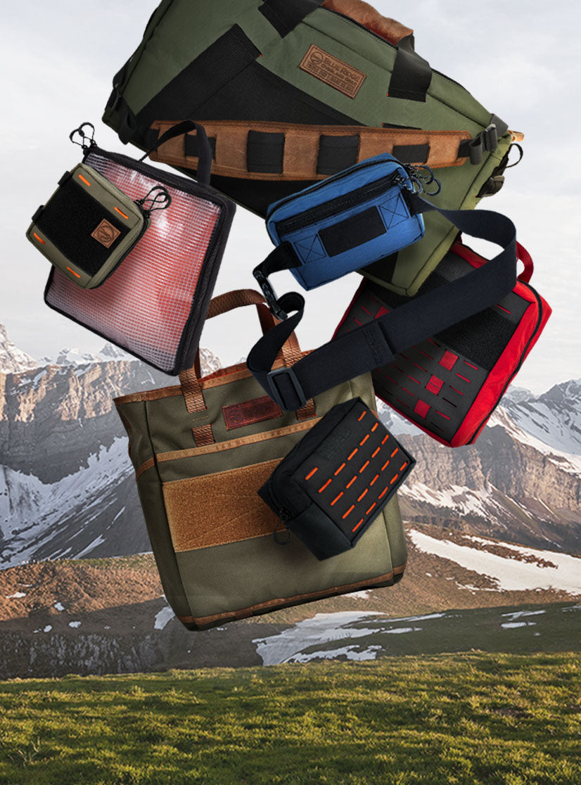 American made bags, pouches, and gear organizers for overlanding, backcountry camping, van-life, and outdoor adventure.