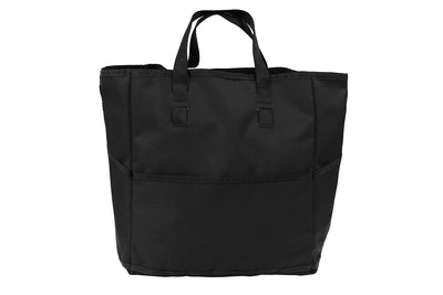 Blue Ridge Overland Gear Tactical Tote Bag - Black color, back view.