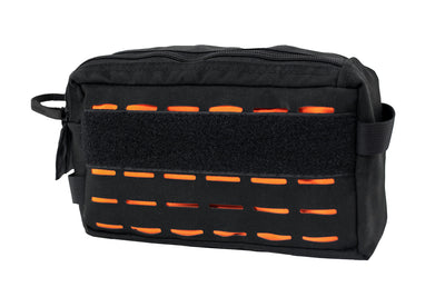 Blue Ridge Overland Gear Beard Tamer dopp kit bag - front view with MOLLE attachement and Velcro for ID Panel. 