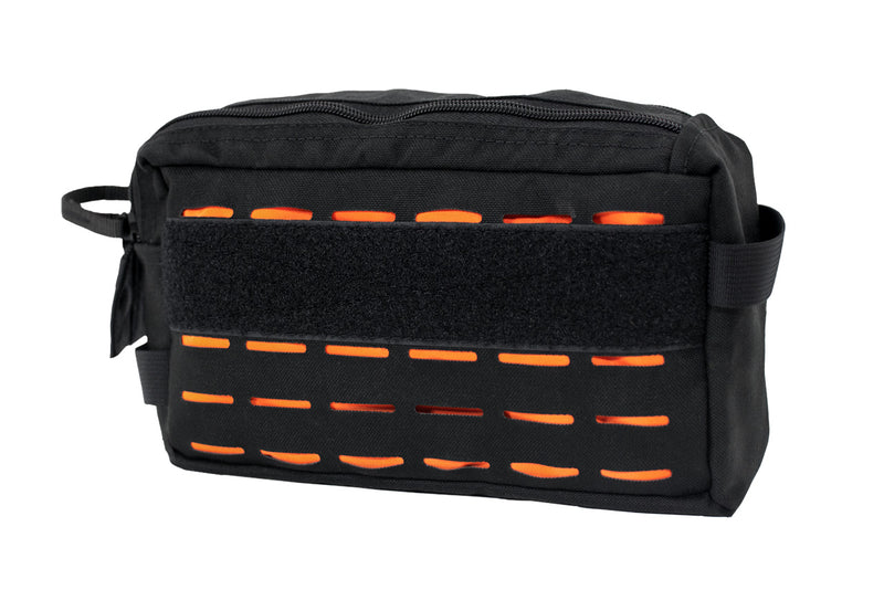 Blue Ridge Overland Gear Beard Tamer dopp kit bag - front view with MOLLE attachement and Velcro for ID Panel. 
