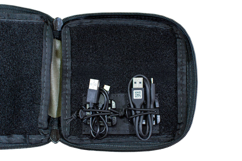 EDC Cord Keeper 4" - in use on the Blue Ridge Overland Gear EDC Pouch loop Velcro platform.