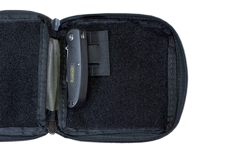 EDC Velcro Clip - shown in use in the Blue Ridge Overland Gear EDC Pouch