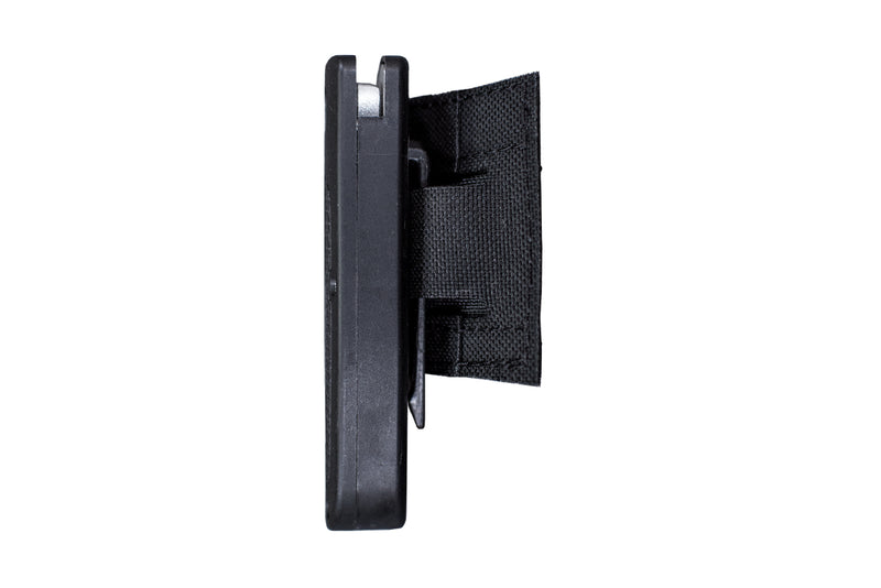 EDC Velcro Clip - side view with example use