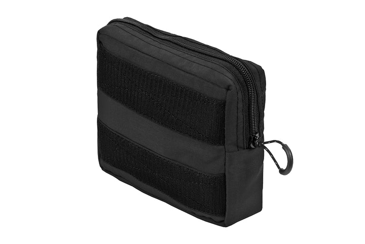 IFAK Velcro Pouch 2.0 - Small, Black colorway, internal Velcro pouch, back view