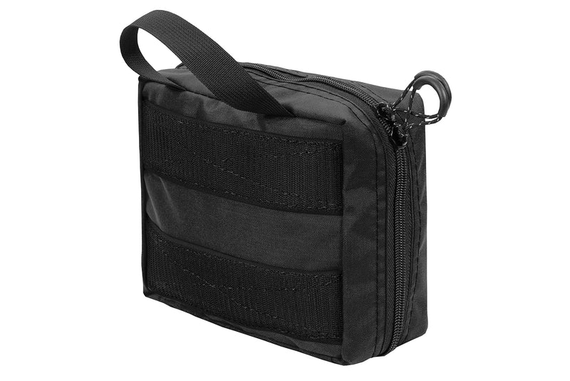 IFAK Velcro Pouch 2.0 - Small, Black colorway, back view