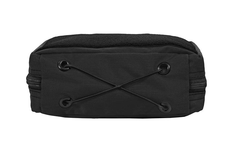 IFAK Velcro Pouch 2.0 - Small, Black colorway, bottom view