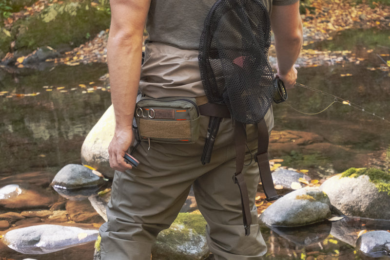 Bum Bag by Blue Ridge Overland Gear - great for many outdoor lifestyle uses, including for fishing and flyfishing.