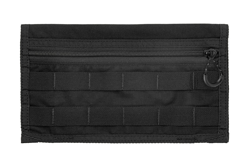 MOLLE Visor Organizer (BLACK) - rear, with zipper pocket and MOLLE slots