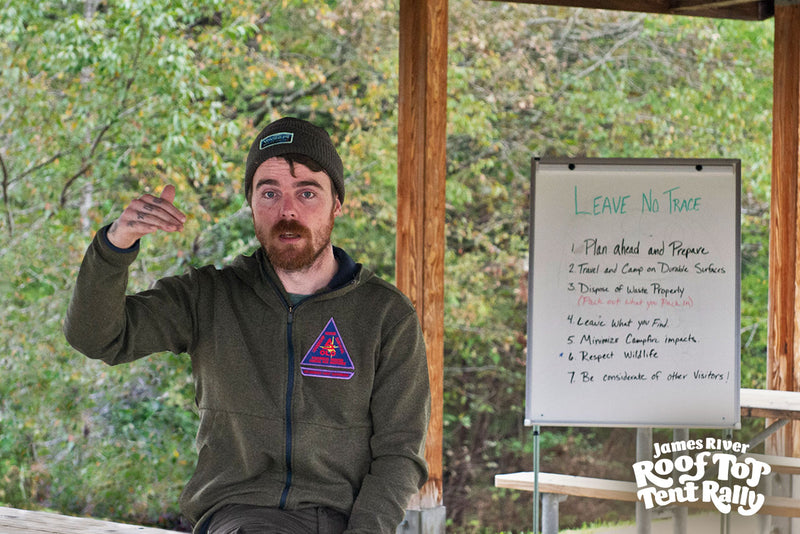 Roof Top Tent Rally at James River State Park - adventure travel workshops at the rally