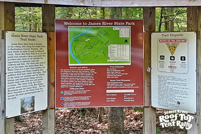 James River State Park - trail sign