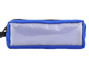 Utility Pouch Large in Blue - with clear front