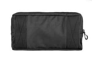 Velcro Pouch XL - 12 x 6 x 2" (BLACK) Rear - Blue Ridge Overland Gear