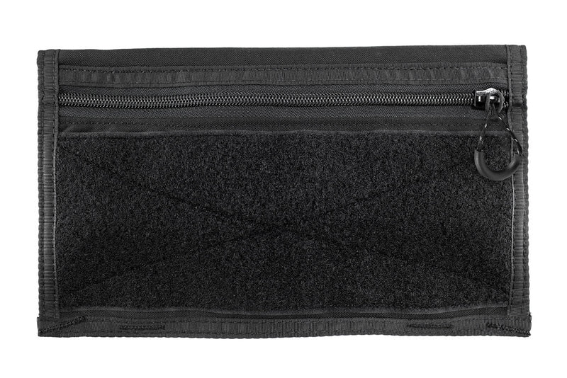 Velcro Visor Organizer (BLACK) - rear, with velcro and zipper pocket