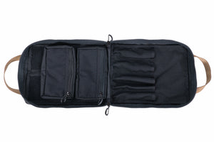 BROG Cooking Kit Bag, black, interior with pouches attached