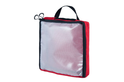 Clear Packing Cube 12 x 12 x 2.5" Red - Blue Ridge Overland Gear