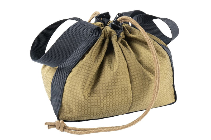 Drawstring Treasure Bag Closed Side Blue Ridge Overland Gear 